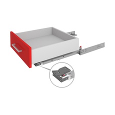 Направляющие скрытого монтажа 3D 450 мм B-Slide DB9991Zn/450