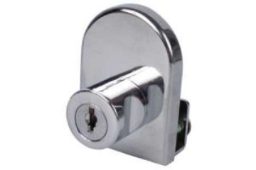 Замок для 1й стекл. двери хром L 408 G01  (Изображение 1)