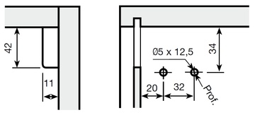Навес регулируемый SCARPI-4 (правый+левый) дуб, RAL1002 (Изображение 2)