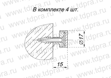 Зеркалодержатель матовый никель (Изображение 2)