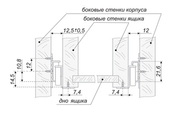 Направляющие роликовые 550 мм белые DS 03W.1/550 (Изображение 2)