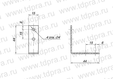 Уголок мебельный 44*44 (Изображение 2)