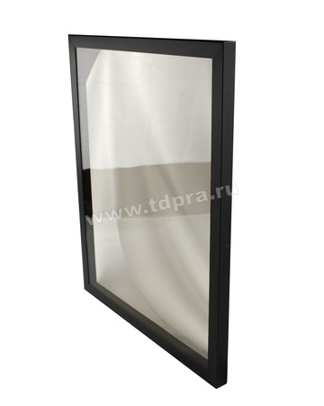 Алюминиевый фасад ЦФ 2100, профиль узкий INTEGRO черный, стекло прозрачное (Изображение 4)