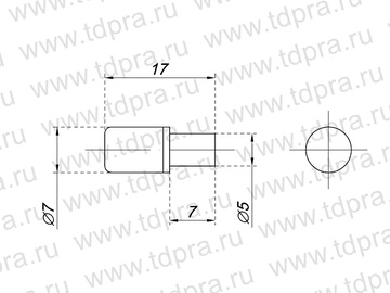 Полкодержатель с пластиковым наконечником  (Изображение 2)