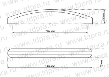 Ручка-скоба, 128мм, полир.сталь, S-2263-128 SP (Изображение 2)