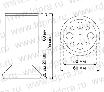 Опора 99-106мм алюм. d50 19166.502 (Изображение 2)