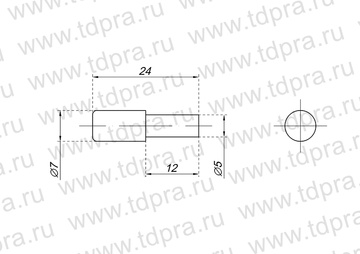 Полкодержатель на шканте бежевый (Изображение 2)