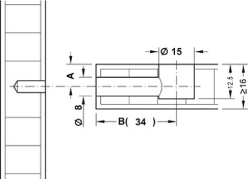 Эксцентрик мебельный MINIFIX 15, для плит толщиной от 16 мм 262.26.033 (Изображение 4)
