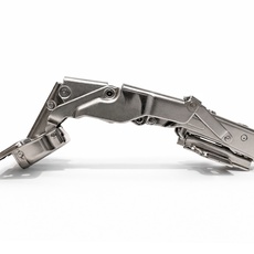 Петля EVO PUSH FLEX угол 155°накладная без пружины + монт.пл4 H604 H604A02/6014 Боярд? 05