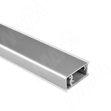 Плинтус алюминиевый прямоугольный универсальный (гориз./верт.) L=4,2м, нержавеющая сталь, 
