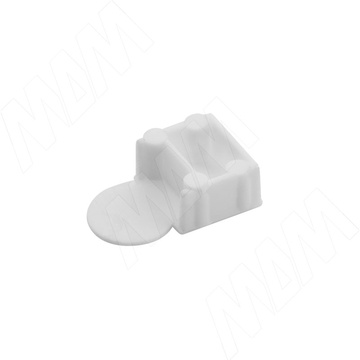 Заглушка для эксцентрика усиленного в пластиковом корпусе, белая, CSE01PB