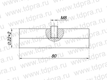 Соединение двух труб прямое внутреннее, хром  (Изображение 4)