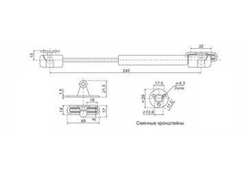 Газовый лифт 50N (Изображение 2)
