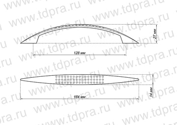 Ручка-скоба 128мм хром S-2131-128 (Изображение 2)