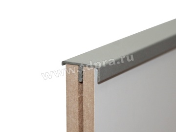 Профиль рамочный алюминиевый врезной RD-13 на фасад 19 мм серебро (Изображение 2)