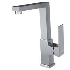 Кран MIXLINE ML20-032 "Quadro" высокий излив, хром, боковая ручка