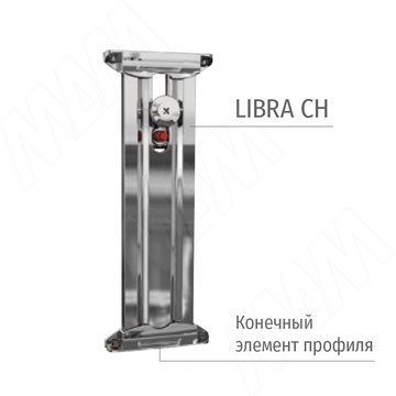 LIBRA CH вертикальный профиль-навес с верхним креплением, 407 мм, 6 40040 01