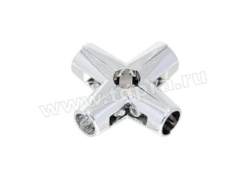 Соединение крестообразное R45.50 (Z024В), хром (Изображение 1)